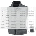 thumbnail image 3 of KeShDi Vest for Men Stand Collar Sleeveless Zip Up Casual Lightweight Vest Coat with Pockets Dark Gray 4X, 3 of 5