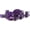 Purple, variant on HomeVss, Pearl Dots Stoneware Dinnerware (16pc Set, Grey)
