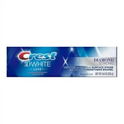 Crest 3D White Luxe Diamond Strong Toothpaste, Brilliant Mint, 4.8 Oz, 3 Pack