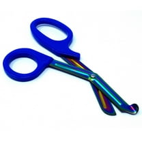 Blue Handle with Fluoride Multi Color Blades Trauma Shears 7.25"