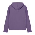 thumbnail image 5 of Women's Quarter Zip Pullover Sweatshirt, Long Sleeve V Neck Hooded Sweatshirt, Solid Color Casual Shirt, Fall Winter Loose Fit Tops for Women, Casual Long Sleeve Shirts for Women Purple L, 5 of 6