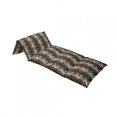 thumbnail image 4 of Brown Floor Pillow Lounger Cover, Coffee Typography Hearts and Beans on Abstract Striped Grungy Backdrop in Brown Tones, Nap Mat Printed Fabric Case for 5 Pillows, 88" x 36", Brown, by Ambesonne, 4 of 5
