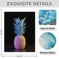 thumbnail image 3 of Diamond Art Kit for Adults, Blue Pink Pineapple Neon Glow Diamond Painting for Adults Beginners, 5D DIY Diamond Art Painting Kits, Colorful Diamond Painting Craft for Home Decor 12x16, 3 of 7