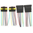 thumbnail image 1 of 2 Sets 4/5/6 Pin Car Waterproof Electrical Connector Plug with Wire Cable6P, 1 of 8