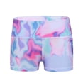 thumbnail image 4 of Raenseen Kids Girls Tie Dye High Waist Boy Cut Shorts Bottoms Ballet Dance Gymnastic Workout Sports Colorful 10, 4 of 7