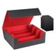 thumbnail image 5 of Estuche para baraja de cartas, resistente, organizador para guardar cartas coleccionables. negro rojo, 5 of 9