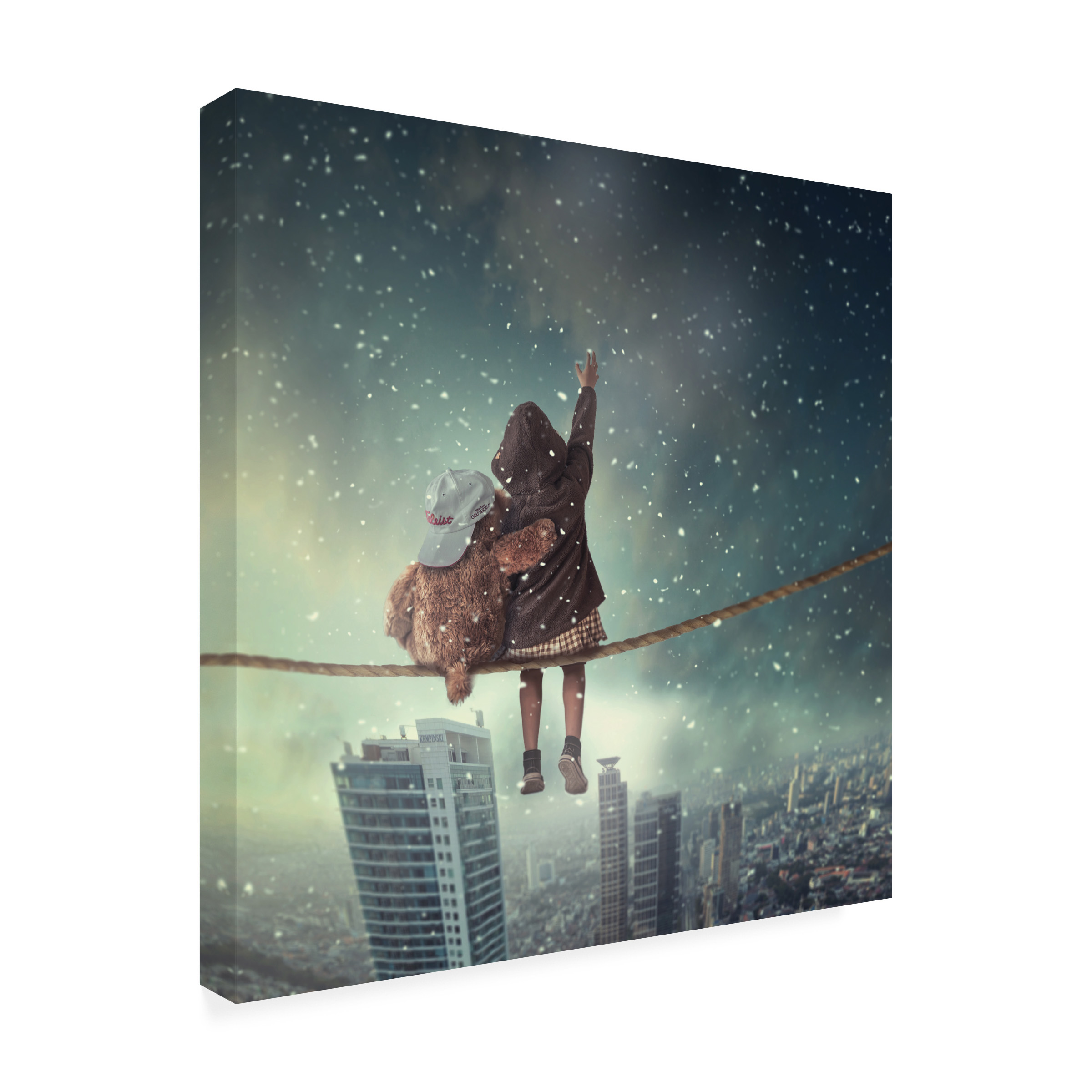 Hardibudi 'Let It Snow' Canvas Art