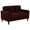 Rust, variant on Ruth Fabric Upholstered Track Arm Loveseat Rust Red