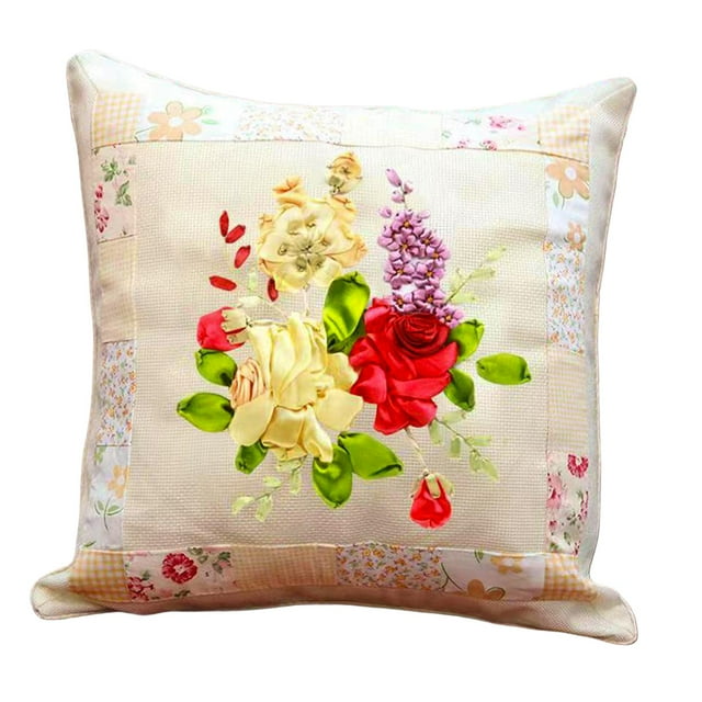 Fundas de Cojines Bordados A Mano Gloria Kits de almohadas bordadas