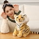 thumbnail image 4 of Animal de peluche de tigre, juguete de tigre de peluche realista de 9,1 pulgadas, juguete de peluche para bebés para niños, juguete de tigre relajante para niños pequeños, golosinas para niños (23 cm, 4 of 5