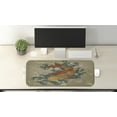 thumbnail image 2 of Japanese Computer Mouse Pad, Grunge Style Oriental Water Koi Carp Fish Aquatic Theme Distressed Pattern, Rectangle Non-Slip Rubber Mousepad Large, 31" x 12" Gaming Size, Multicolor, by Ambesonne, 2 of 2