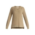 thumbnail image 5 of Time and Tru Women's and Women's Plus V Neck Tunic Sweatshirt with Long Sleeves, Sizes XS-4X, 5 of 5