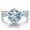 Blue, variant on Moissanite Rings for Women 1ct Round Cut D Color VVS1 Diamond Wedding Rings Moissanite Engagement Rings with Certificate