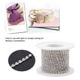 thumbnail image 3 of Rhinestone Cup Chain,SS12 5yard/roll Crystal Rhinestone S Crystal Rhinestone Chain Close Cup Rhinestone Chain Finest Materials, 3 of 10