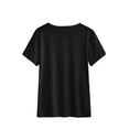 thumbnail image 2 of Happy Valentine's Day Roses Date Night Flowers Love Sloth T-Shirt Print Crew Neck T-Shirt, Women GraCamisetas de verano para mujer, manga corta, cuello redondo, casual, lindo, con gráficos, camisetas, 2 of 8