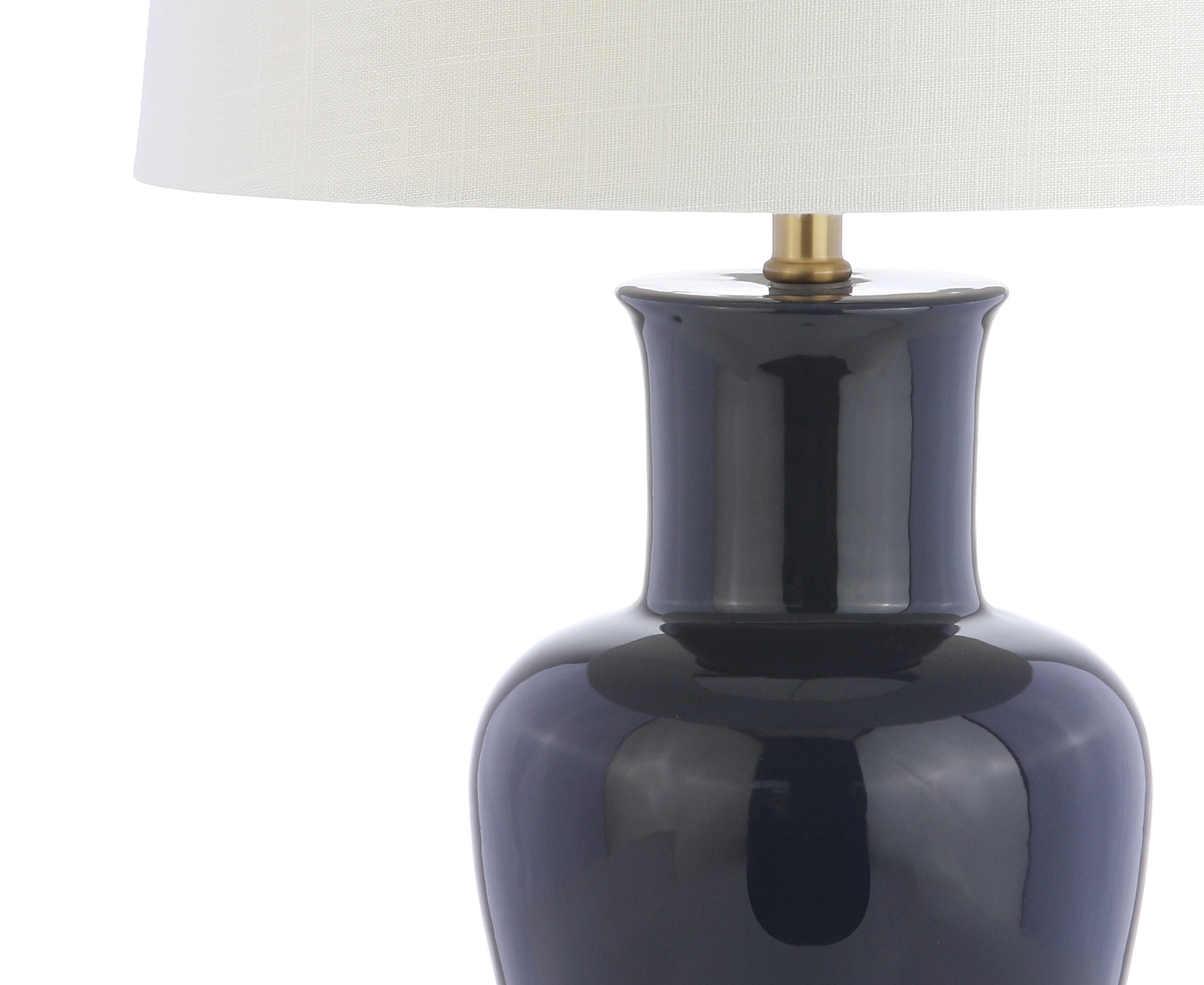 JONATHAN Y Julian 29" Traditional Classic Ceramic Urn LED Table Lamp, Navy, JYL4026B