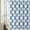 Blue and White, variant on Coffee Wave Checkered Shower Curtain, Vintage Boho Mid Century Modern Retro Aesthetic 70S Bathroom Decor Set Waterproof Polyester with Hooks 72x72 inches