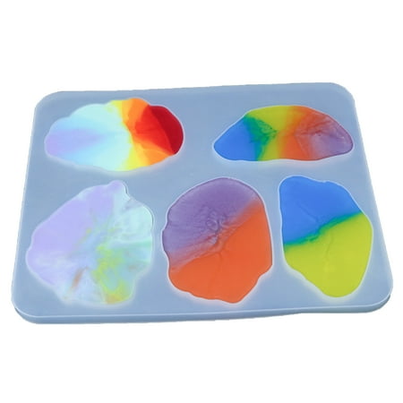 

Irregular Shape Soft Silicone Mould DIY Handcrafts Jewelry Pendant Making Tools White Silicone