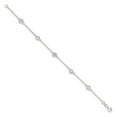thumbnail image 2 of White Sterling Silver bracelet Fancy Cubic Zirconia CZ, 2 of 4