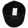 thumbnail image 4 of Wigens Carl Men's Classic Longshoreman 100% Wool Ivy Cap with Earflaps Black, 4 of 5