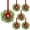 6, variant on Guvpev 4 Pcs 15" Christmas Mini Cabinet Wreaths for Kitchen,Artificial Norfolk Pine & Cypress Wreath with Red Berry Bow for Christmas Decorations Window Door Fireplace Table Staircase Indoor Outdoor