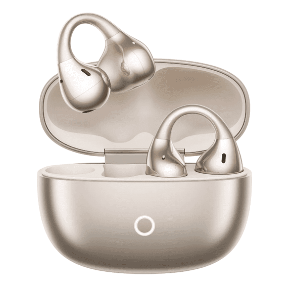 Realme Buds Clip Earbuds Auriculares Bluetooth Audífonos Deportivos Clip-on Inalámbricos Baja Latencia 45ms IP55 Dual Device, Dorado