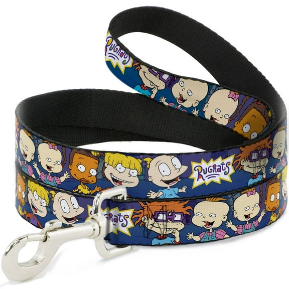 Nickelodeon Pet Leash, Dog Leash, Rugrats Group Pose, 4 Feet Long 0.5 Inch Wide
