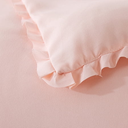 St. James Home Ruffle Down Alternative Bed Blanket, Pearl Blush, Twin