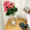 thumbnail image 2 of Flor artificial Begonia flor boda hogar restaurante fotografía conjunto decoración arreglo floral accesorios flor de seda, 2 of 5