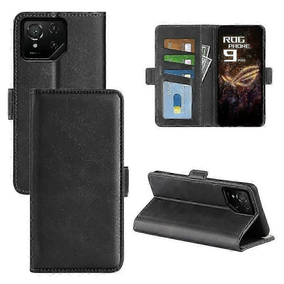 For Asus Rog Phone 9 Pro 5g Case Calf Texture Leather Wallet Phone Cover