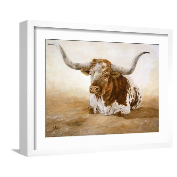 Art.com Easy Rider Art Print by Kathy Winkler, White Frame Wall Art, 21" x 17"