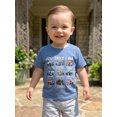 thumbnail image 4 of BemeyourBBs God Says I Am Toddler Baby Boy Summer Outfit Kids Baby Boy Christening Clothes Short Sleeve Vehicle Letters Print Summer T Shirt Tops Clothes, 4 of 9