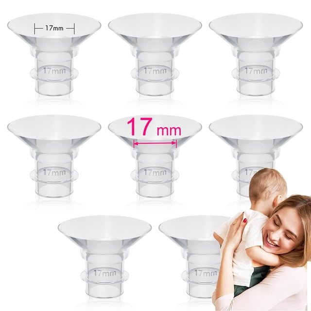 Inserto de brida para extractor de leche LOZAEVE de 17 mm para protectores de 24 mm