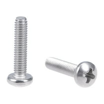 Unique Bargains M4x18mm Machine Screws Pan Phillips Cross Head Screw Fasteners Bolts 60Pcs