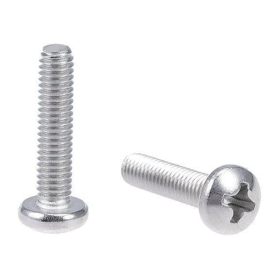 Unique Bargains M4x18mm Machine Screws Pan Phillips Cross Head Screw Fasteners Bolts 60Pcs