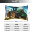 thumbnail image 2 of Kdxio Cotton Pillow Cases 20"x30" Pillowcases,Soft and Breathable Bedroom Pillow Cases-Green Tractor Field-No Pillow Core, 2 of 5