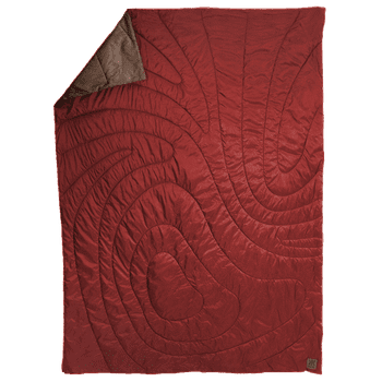 Kijaro Native Recycled Polyester Adult Camping Quilted Blanket, Warrens Red, Open Size 79" L x 55" W