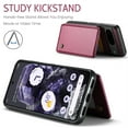 thumbnail image 5 of Feishell for Google Pixel 8 Case with Card Holder, Wallet Case for Women Men with RFID Blocking, Durable PU Leather Kickstand Magnetic Clasp Shockproof Phone Case,Winered, 5 of 9