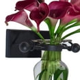 thumbnail image 5 of Danya B Clear Amphora Vase with Dark Gray Iron Sconce, 5 of 6