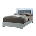 thumbnail image 5 of Furniture of America Acrysta Bedroom Set, 1 Eastern King Bed, 1 Nightstand, Glossy White, 5 of 6