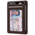 thumbnail image 2 of Tarjetero de piel Wallet RUNBOX Slim con bloqueo RFID, 2 of 6