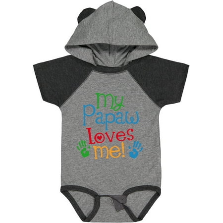 

Inktastic My Papaw Loves Me Gift Baby Boy or Baby Girl Bodysuit