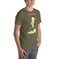 thumbnail image 5 of Smiski Christmas T-Shirt | Funny Sleeping Smiski Holiday Tee, Cute Kawaii Christmas Gift  (Heather Olive, 2XL), 5 of 6