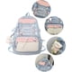 thumbnail image 4 of Mochila escolar japonesa YONGSHENG kawaii estética para niñas 8 a 10 años azul con Pines decorativos y colgante de osito, 4 of 5