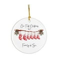 thumbnail image 4 of Family Christmas Ornaments Personalized Family of Three Christmas Ornament 2025, Best Parents and Kids Gift for Wife, Husbands, Her, Him Baby First Christmas Ornaments(D), 4 of 4