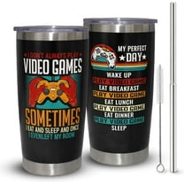 Gamer Gifts For Men-Gaming Gifts For Men-Cool Pc Gamer Gifts For Boys Girls Gamer-Gifts For Video Game Lover-Gamer Boyfriend Gifts-20 Oz Tumbler with Straw and lid