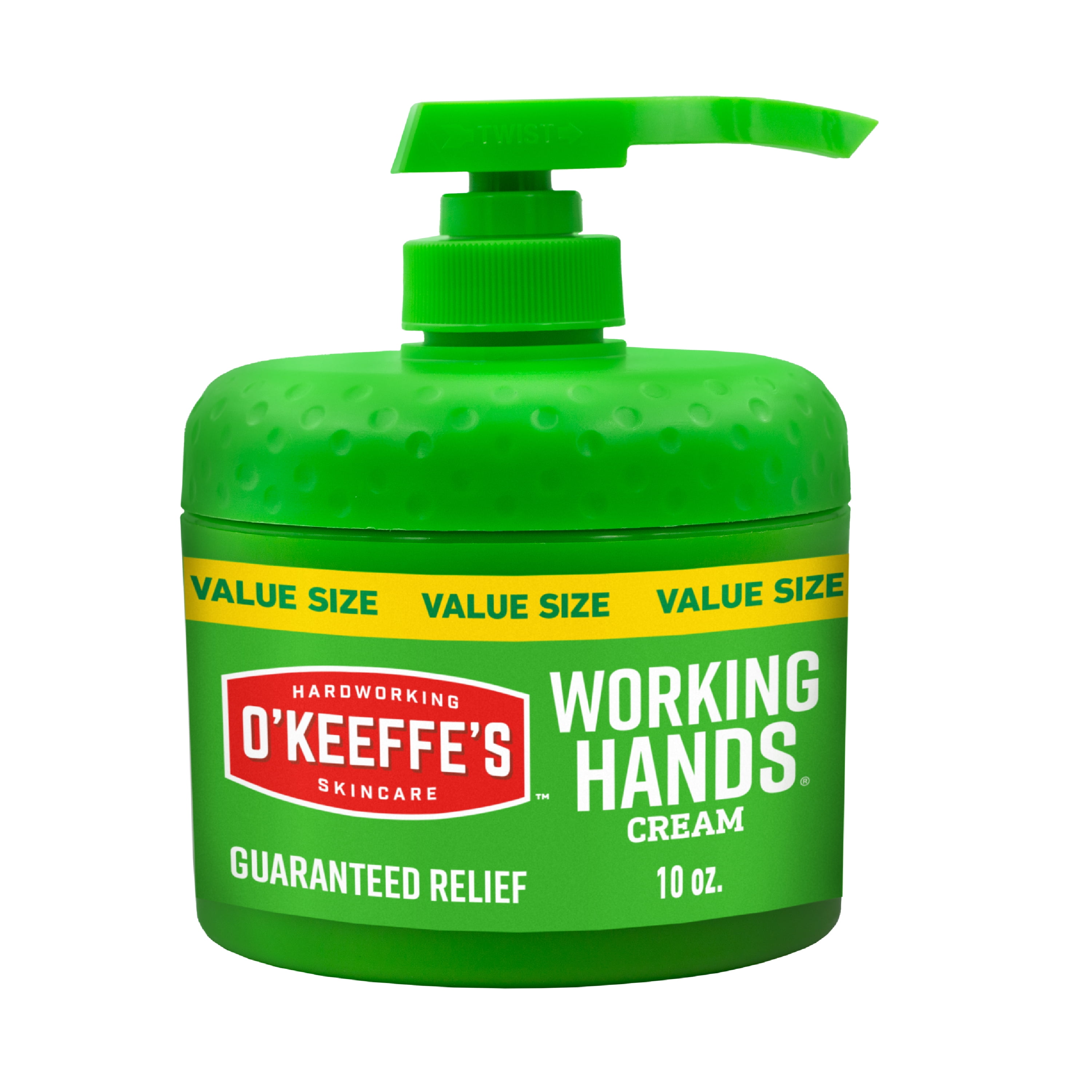 Okeeffe's Hand Cream 10 oz Jar for Cracked Dry Skin, Moisture