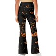 thumbnail image 3 of DISNIMO Halloween Pumpkin Girls Flare Leggings 13-14t Cute Bell Bottoms for Girl Yoga Pants for Gym Dance Athletic Pants Bootcut Yoga Pants for Kids Workout Bell Bottoms, 3 of 7