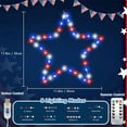 thumbnail image 3 of No.-46318.33 Red White and Blue Lights,4th of July Decorations Iron Framed Hanging Patriotic Star Lights Operated Indoor Window Lights for Fourth of July,Independence Labor Memorial Day Home Decor, 3 of 8