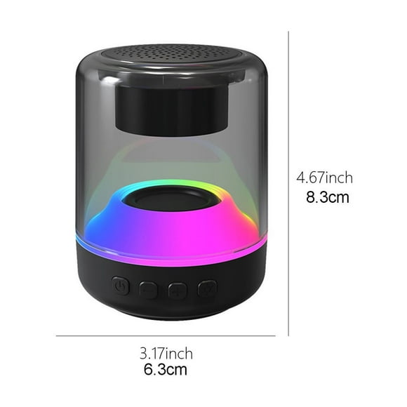 Usloyux Cordless Indoor Speaker Clearance- Bluetooth 5.0 Speaker Audio Portable Wireless Bluetooth Speaker Home Subwoofer Stereo Sound Small Audio Wireless Speaker